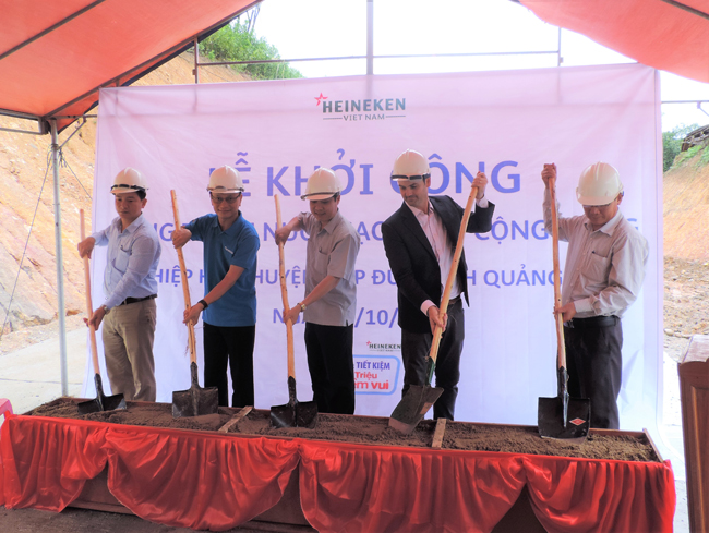 Lễ khởi công xây dựng hệ thống đường ống dẫn nước sinh hoạt cho người dân Quảng Nam