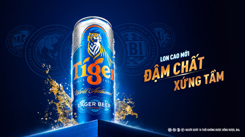 Tiger ra mắt thiết kế lon cao mới 